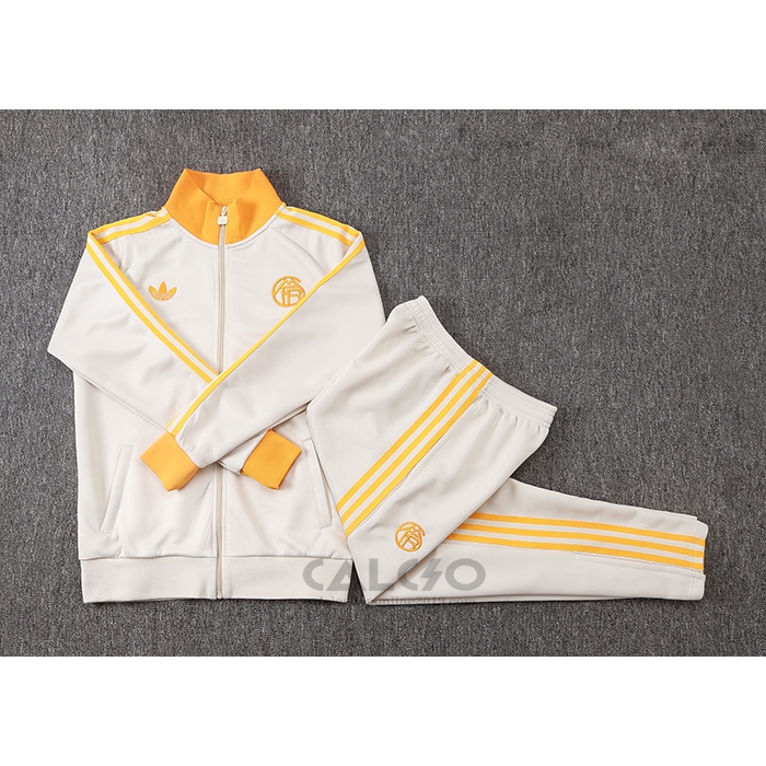 Tuta da Track di Giacca Bayern Monaco Bambino 2026-2027 Crema Arancione